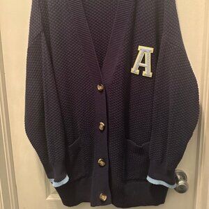 Aerie Oversized Varcity Letter Cardigan - XL